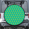 Cute Cartoon Giraffe Pattern Print Tire Cover