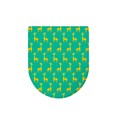 Cute Cartoon Giraffe Pattern Print Toilet Lid Cover