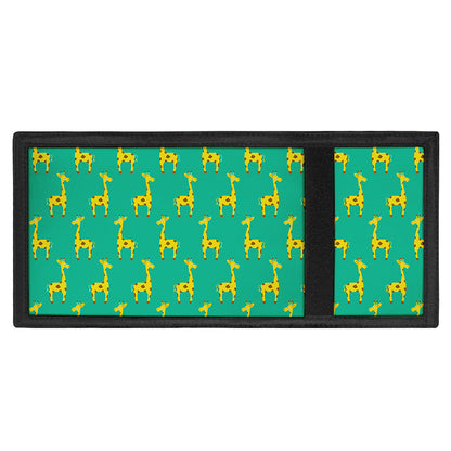 Cute Cartoon Giraffe Pattern Print Trifold Wallet