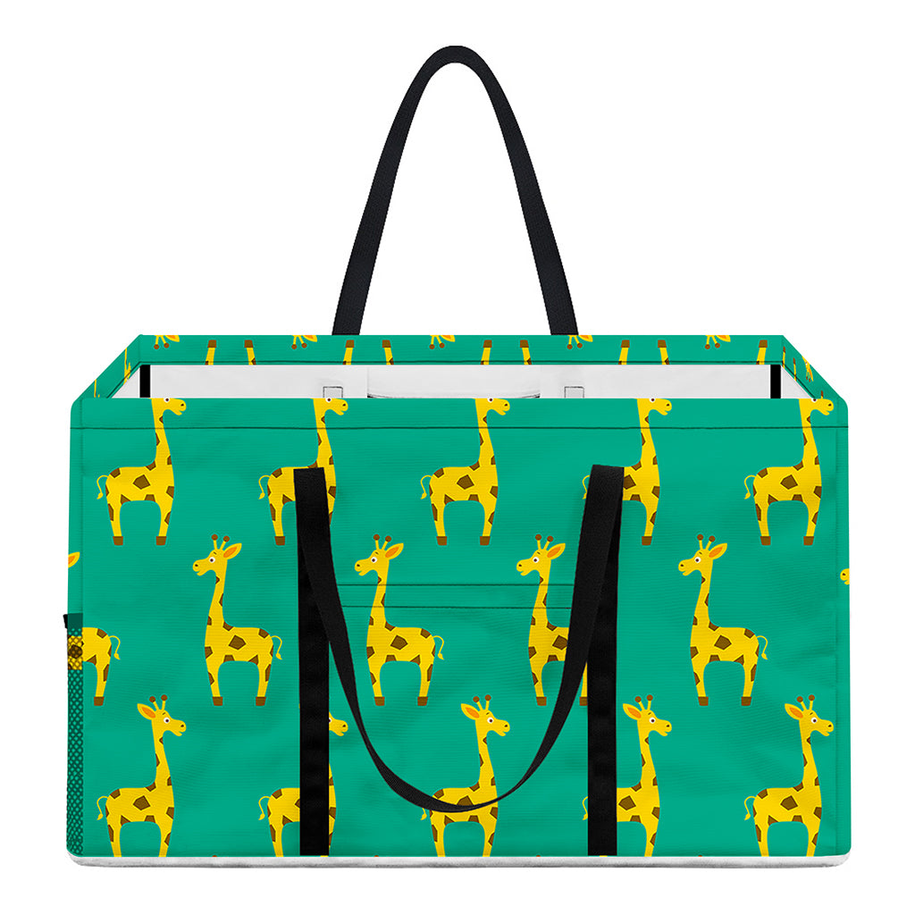 Cute Cartoon Giraffe Pattern Print Utility Tote Bag