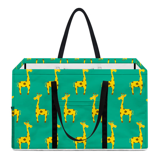Cute Cartoon Giraffe Pattern Print Utility Tote Bag