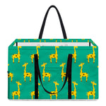 Cute Cartoon Giraffe Pattern Print Utility Tote Bag