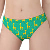 Cute Cartoon Giraffe Pattern Print Women's Panties