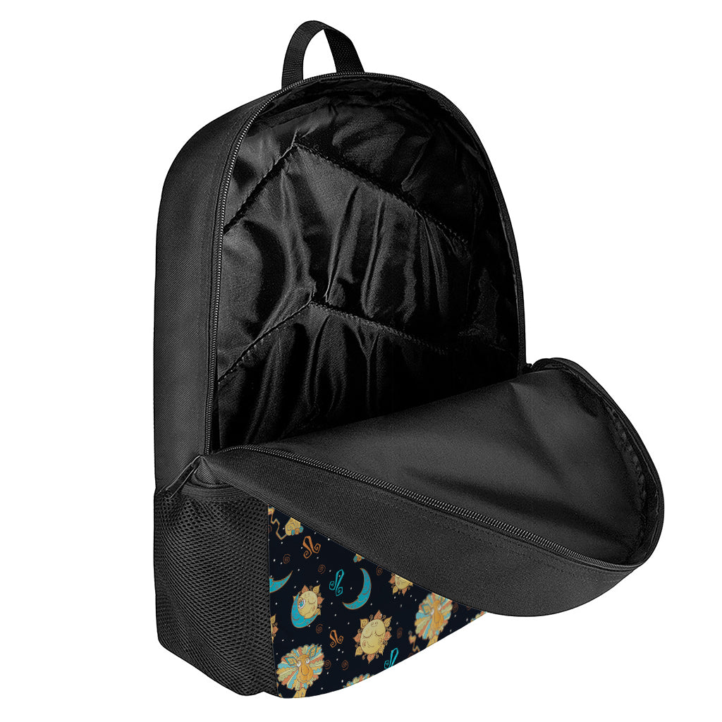 Cute Cartoon Leo Pattern Print 17 Inch Backpack
