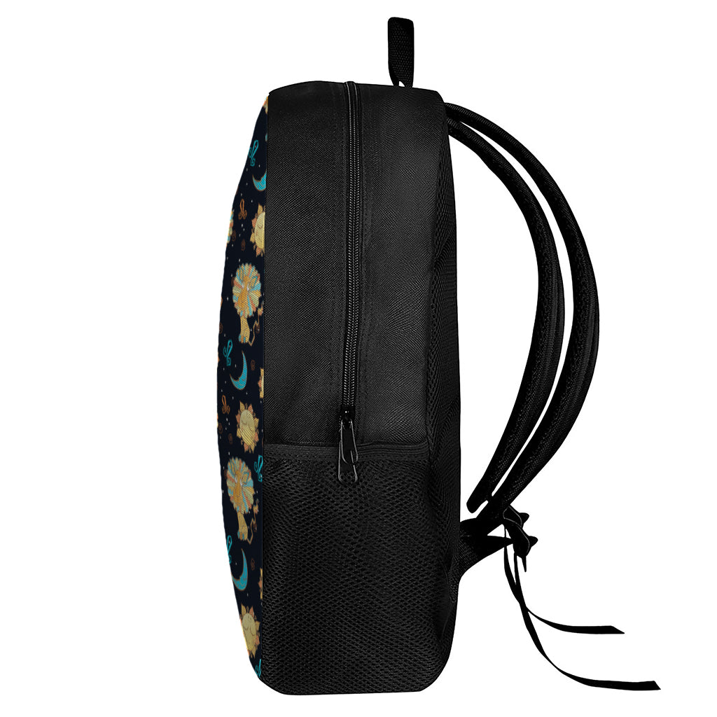 Cute Cartoon Leo Pattern Print 17 Inch Backpack