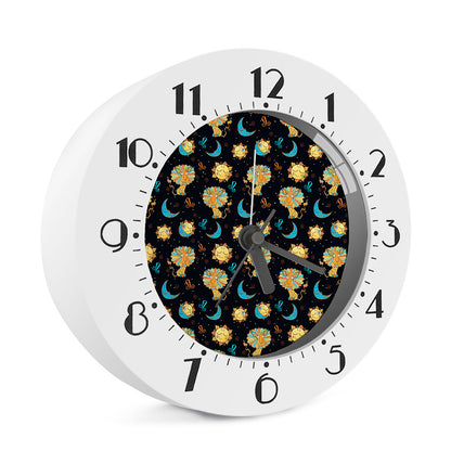 Cute Cartoon Leo Pattern Print Alarm Clock