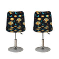 Cute Cartoon Leo Pattern Print Bar Stool Covers