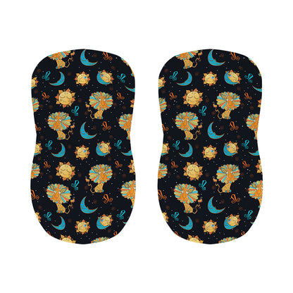 Cute Cartoon Leo Pattern Print Bar Stool Covers