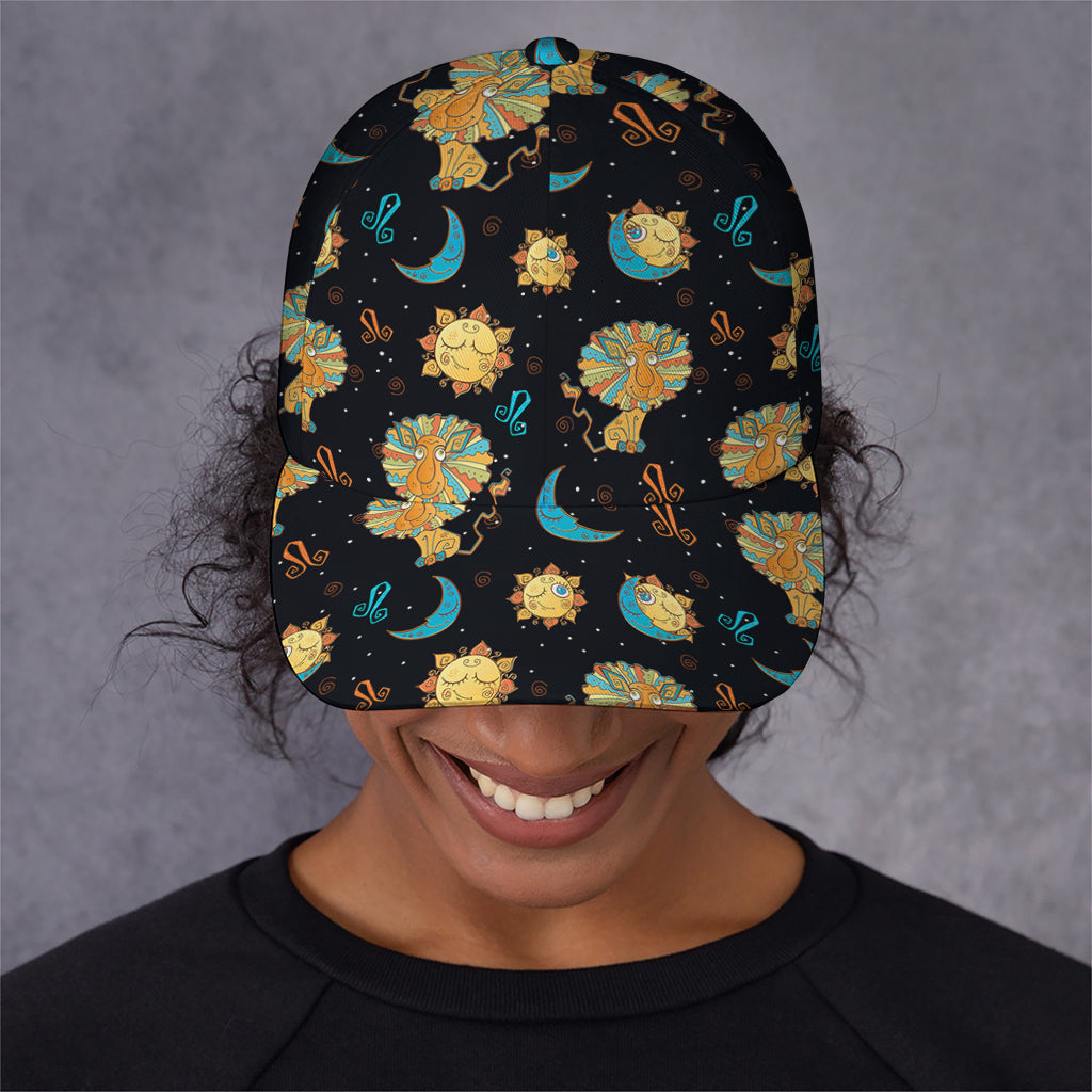 Cute Cartoon Leo Pattern Print Baseball Cap