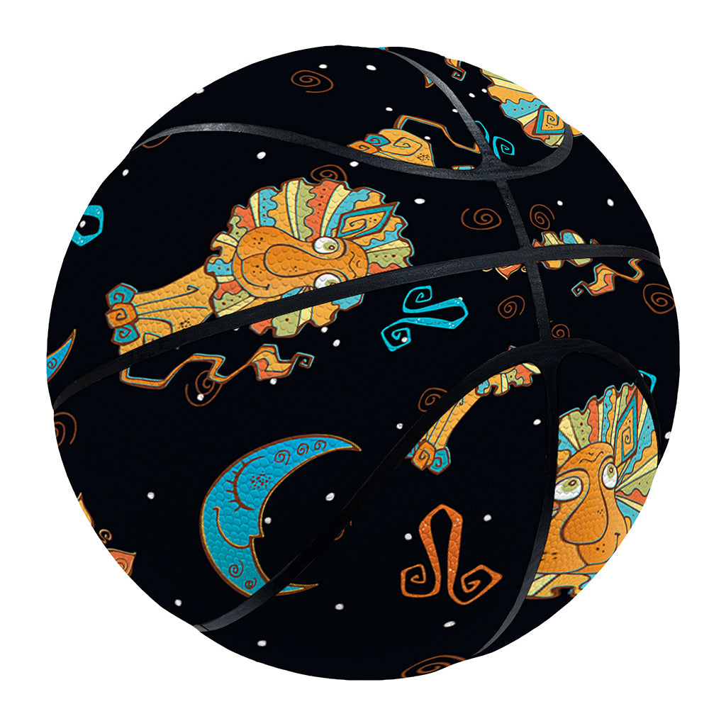 Cute Cartoon Leo Pattern Print Basketball