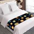Cute Cartoon Leo Pattern Print Bed Runner