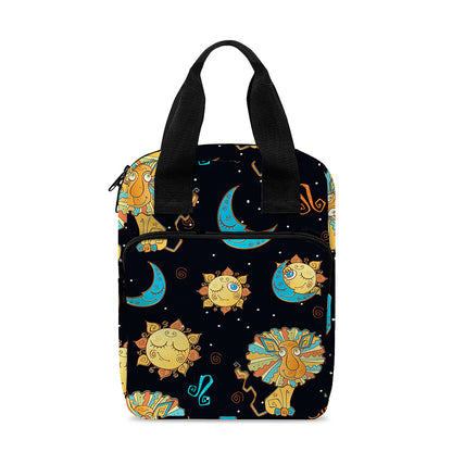 Cute Cartoon Leo Pattern Print Bible Tote Bag