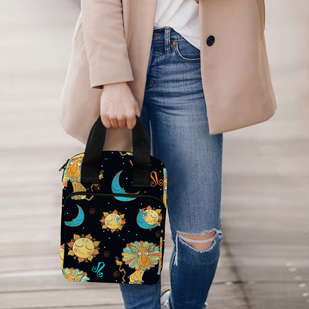 Cute Cartoon Leo Pattern Print Bible Tote Bag