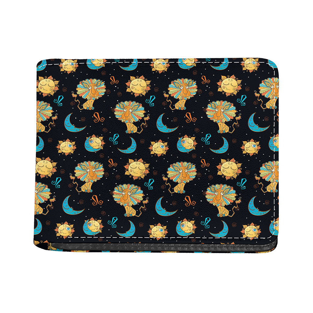 Cute Cartoon Leo Pattern Print Bifold Wallet