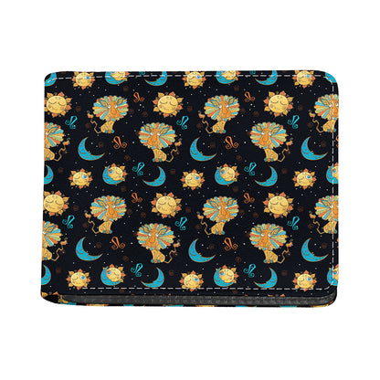 Cute Cartoon Leo Pattern Print Bifold Wallet