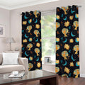Cute Cartoon Leo Pattern Print Dimout Grommet Curtains