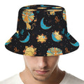 Cute Cartoon Leo Pattern Print Bucket Hat