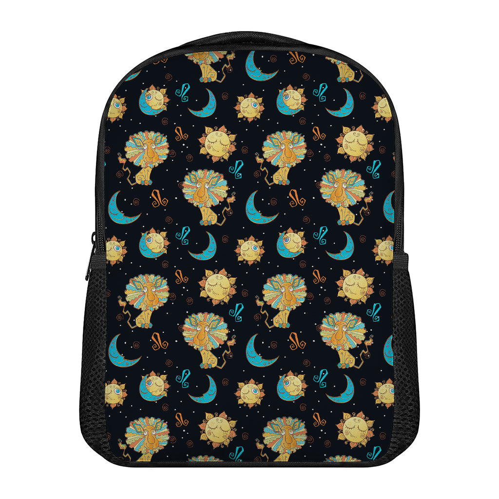 Cute Cartoon Leo Pattern Print Casual Backpack