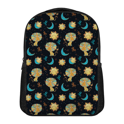 Cute Cartoon Leo Pattern Print Casual Backpack