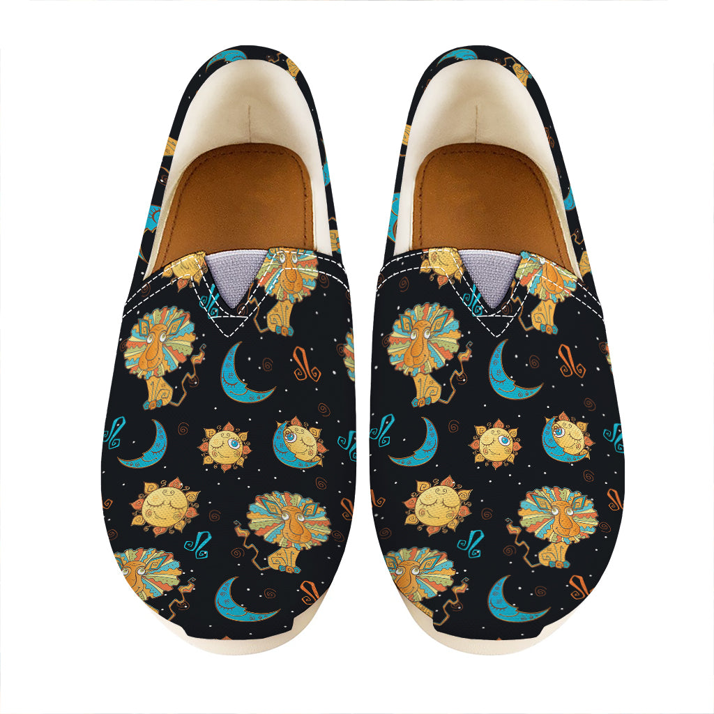 Cute Cartoon Leo Pattern Print Casual Shoes