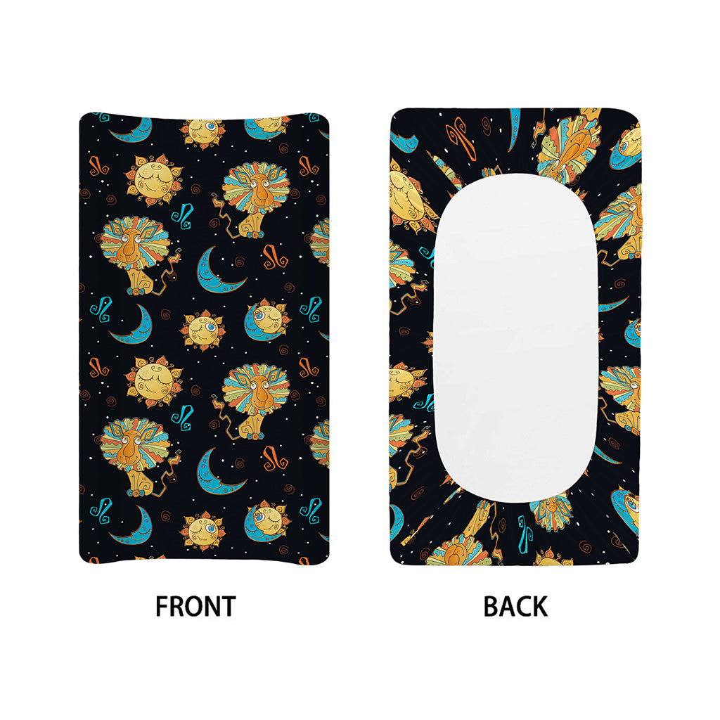 Cute Cartoon Leo Pattern Print Changing Pad Cover