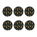 Cute Cartoon Leo Pattern Print Coaster Set