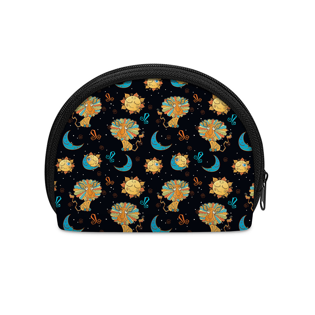 Cute Cartoon Leo Pattern Print Coin Purse