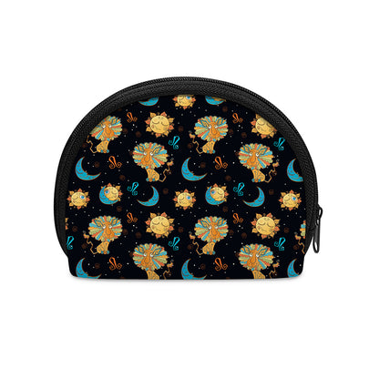 Cute Cartoon Leo Pattern Print Coin Purse