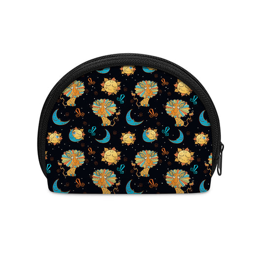 Cute Cartoon Leo Pattern Print Coin Purse