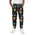 Cute Cartoon Leo Pattern Print Cotton Sweatpants