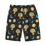 Cute Cartoon Leo Pattern Print Cotton Shorts