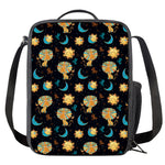 Cute Cartoon Leo Pattern Print Crossbody Lunch Bag