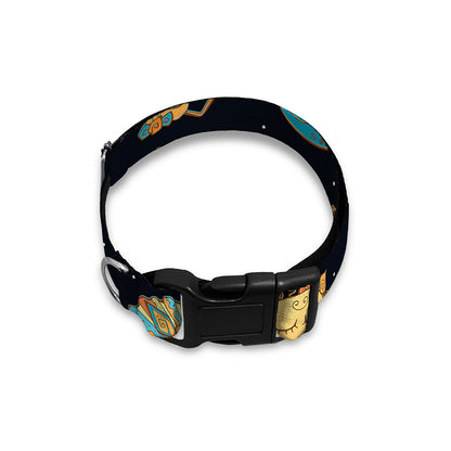 Cute Cartoon Leo Pattern Print Dog Collar