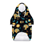 Cute Cartoon Leo Pattern Print Dog Zip Up Hoodie