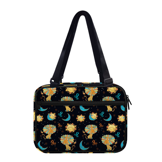 Cute Cartoon Leo Pattern Print Double Strap Bible Bag