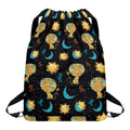 Cute Cartoon Leo Pattern Print Drawstring Backpack