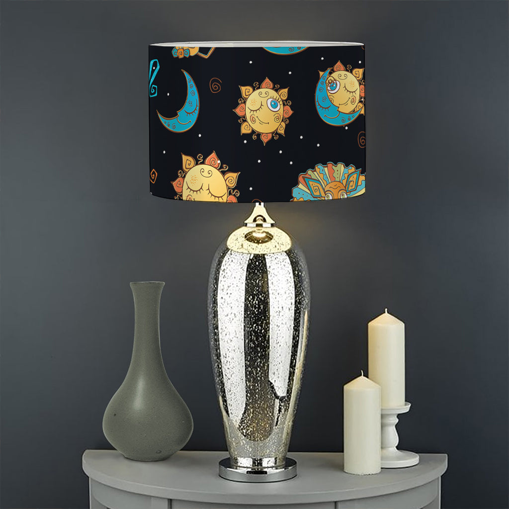 Cute Cartoon Leo Pattern Print Drum Lamp Shade