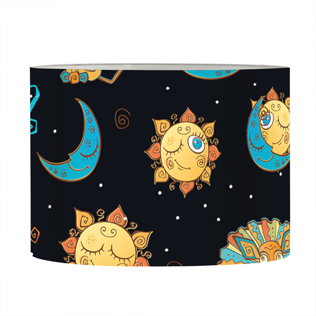 Cute Cartoon Leo Pattern Print Drum Lamp Shade