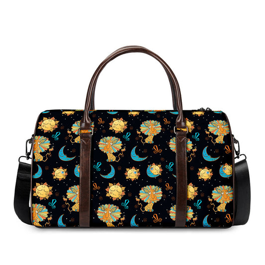 Cute Cartoon Leo Pattern Print Duffle Bag
