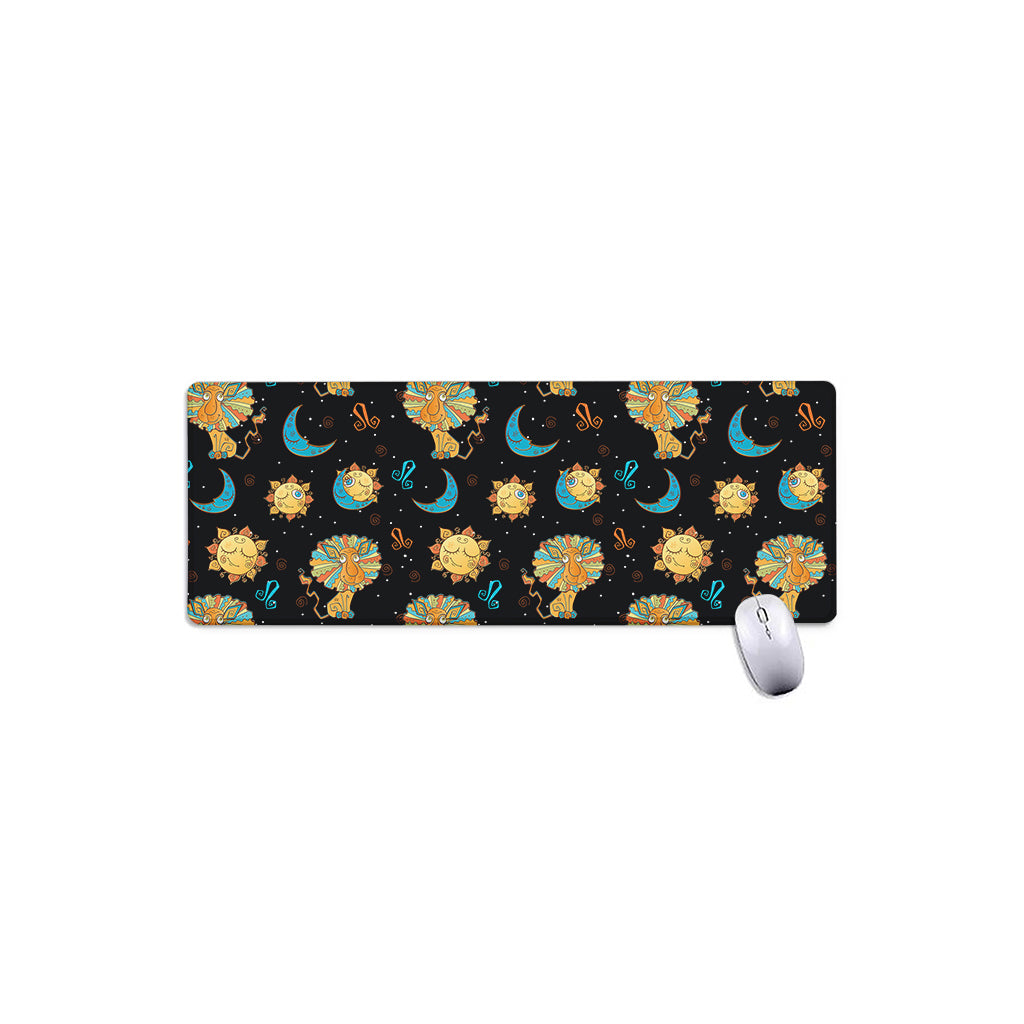 Cute Cartoon Leo Pattern Print Extended Mouse Pad