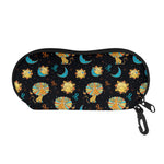 Cute Cartoon Leo Pattern Print Glasses Case