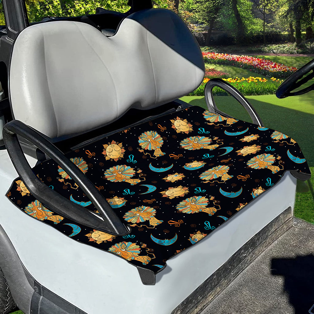 Cute Cartoon Leo Pattern Print Golf Cart Seat Cover