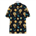 Cute Cartoon Leo Pattern Print Hawaiian Shirt