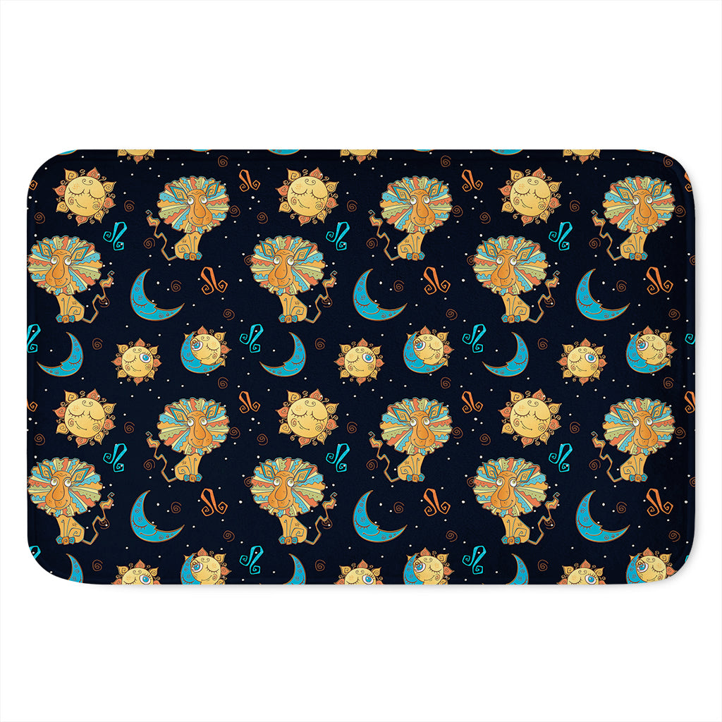Cute Cartoon Leo Pattern Print Indoor Door Mat