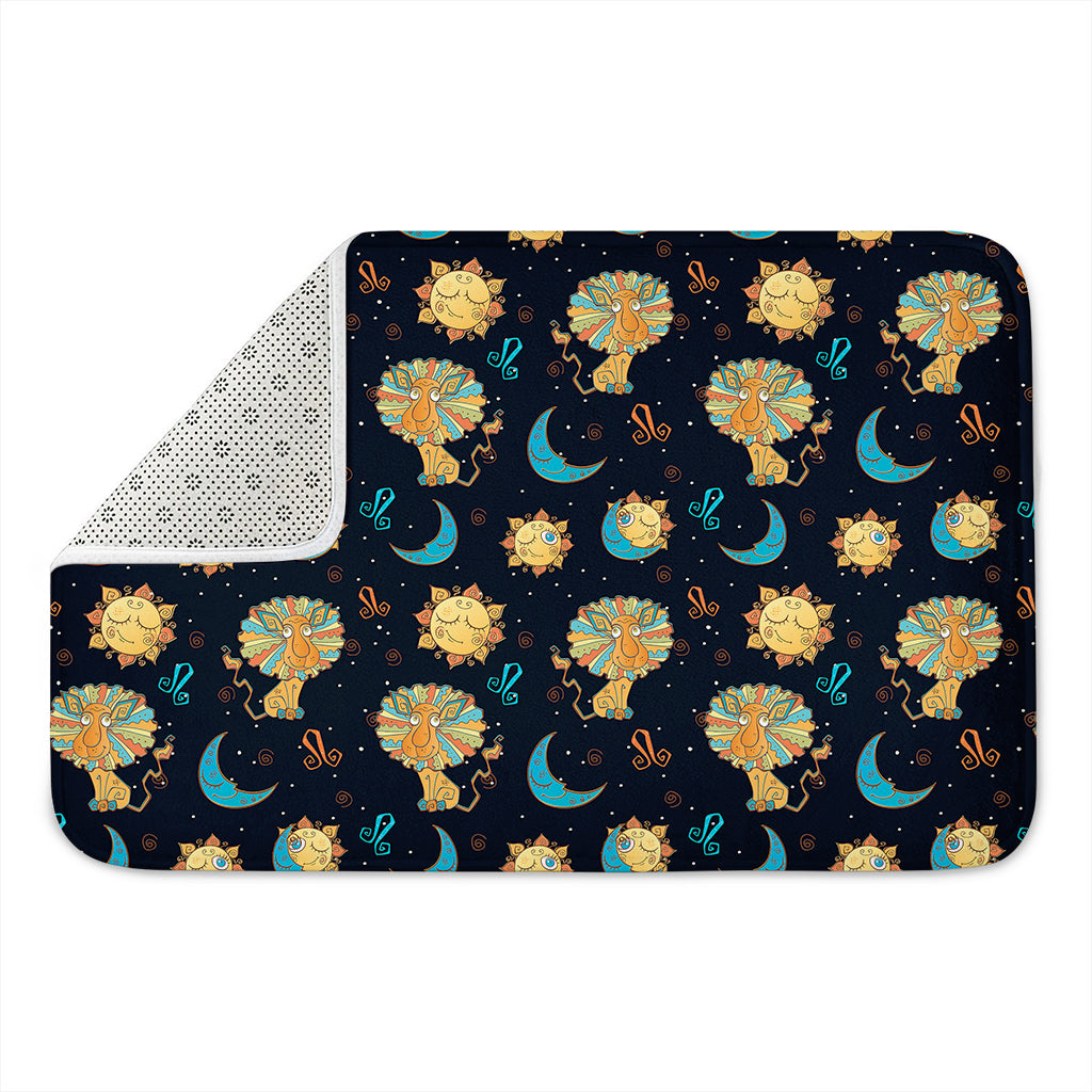 Cute Cartoon Leo Pattern Print Indoor Door Mat