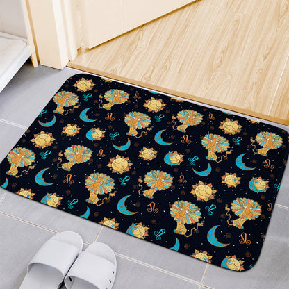 Cute Cartoon Leo Pattern Print Indoor Door Mat