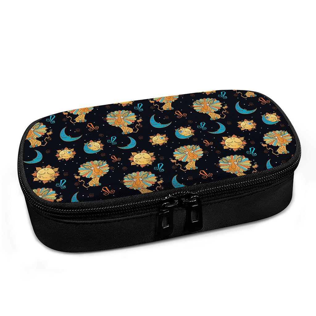 Cute Cartoon Leo Pattern Print Insulin Cooler Travel Case
