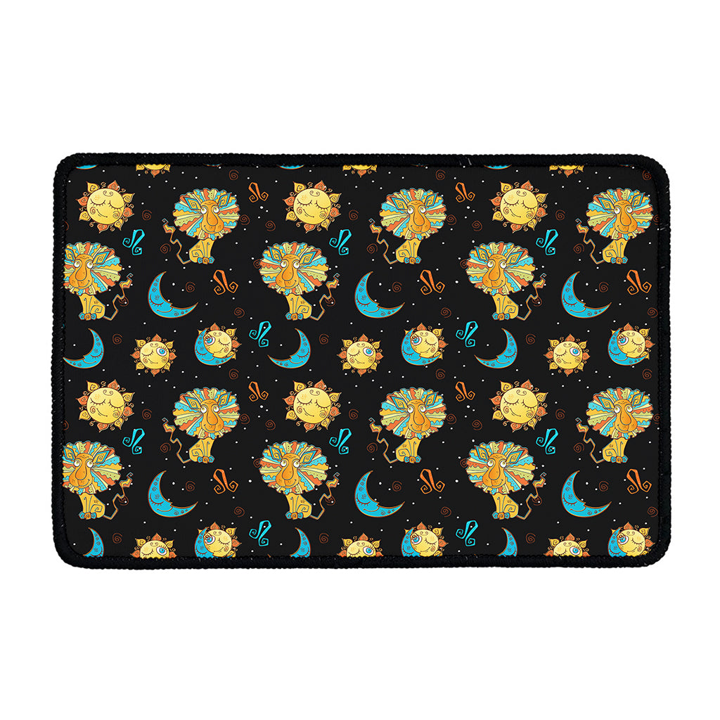 Cute Cartoon Leo Pattern Print Kitchen Mat