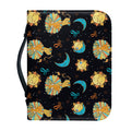 Cute Cartoon Leo Pattern Print Leather Bible Cover