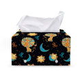 Cute Cartoon Leo Pattern Print Leather Tissue Box Cover